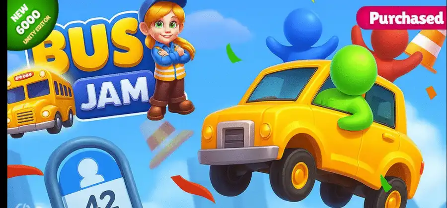 Bus jam – Unity reskinned Game SellUnitySourceCode source code