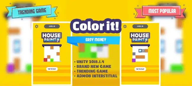 Color It! – Trending Hyper Casual Coloring Puzzle Game | SellUnitySourceCode.com source code