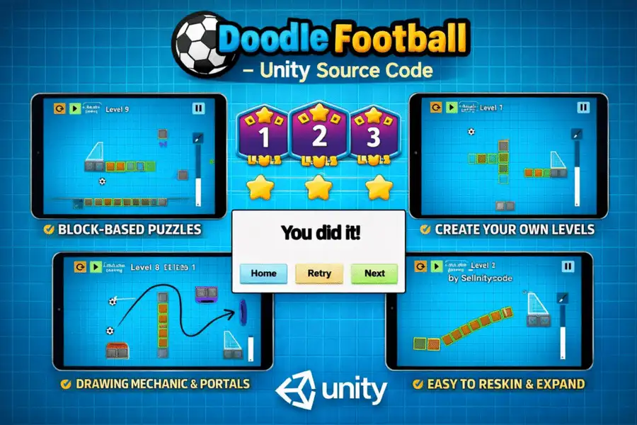 Doodle Football – Unity Source Code source code