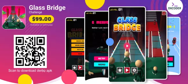 Glass Bridge Challenge | Trending game SellUnitySourceCode source code