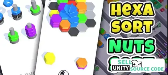 Hexa Sort + Nuts Sort | 2 HyperCasual Puzzle Games SellUnitySourceCode screenshot 2