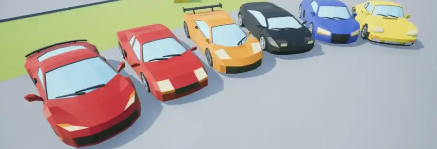 LowPoly Stunt Car Racing – Racing in 3d Car Game 6 SellUnitySourceCode source code