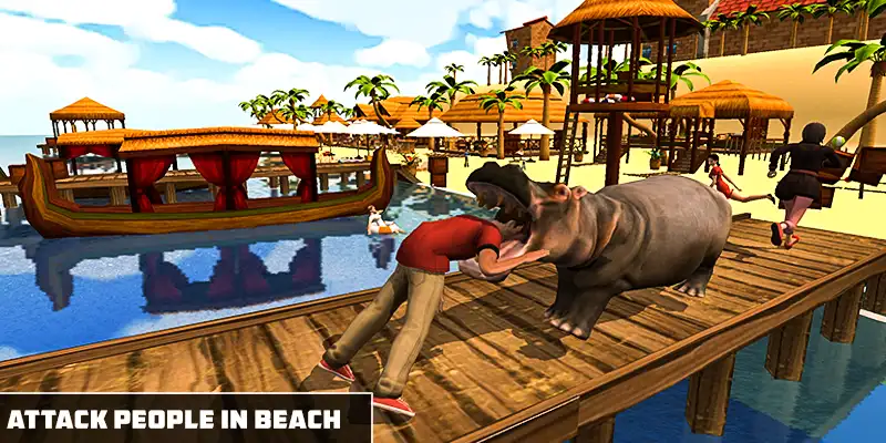 New Angry Hippo Attack Simulator – Wild Animal City Rampage – SellUnitySourceCode.com source code