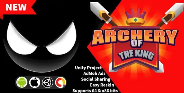New Archery of The King – 3D Bow Shooting Unity Game + Admob – SellUnitySourceCode.com source code