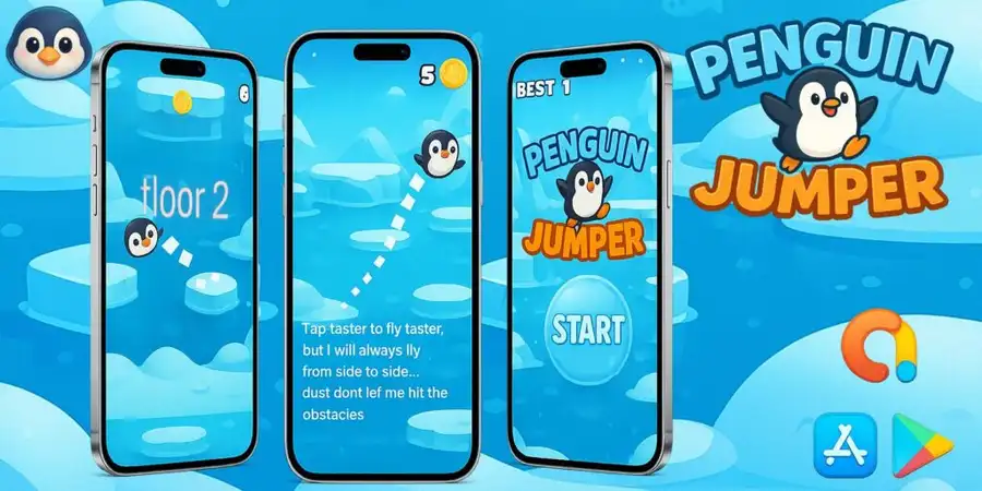 Penguin Jumper: Endless Adventure Unity Project 2025 source code