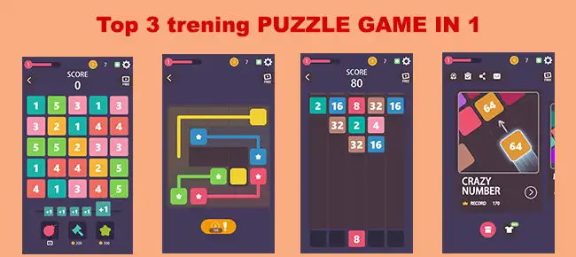 Puzzle Box : 3 games in 1 SellUnitySourceCode source code