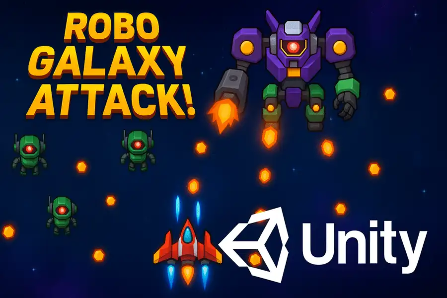 Robo Galaxy Attack! | Space Shooter source code