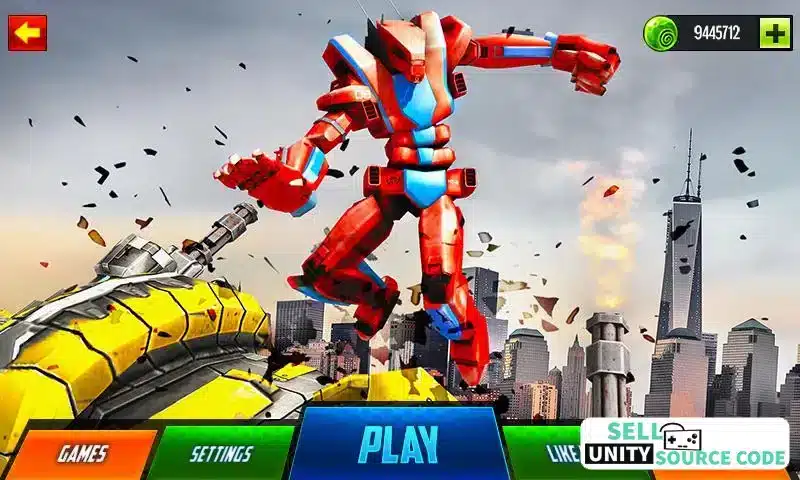 Robot Car Ball Transform Fight SellUnitySourceCode screenshot 4