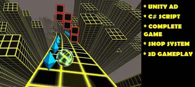 Rolling Ball 3D – Unity Source Code by sellunitysourcecode