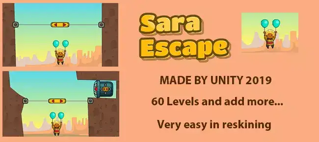 Sara Escape – puzzle game. SellUnitySourceCode source code
