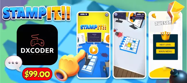 Stamp it! Trending Hypercasual game SellUnitySourceCode source code