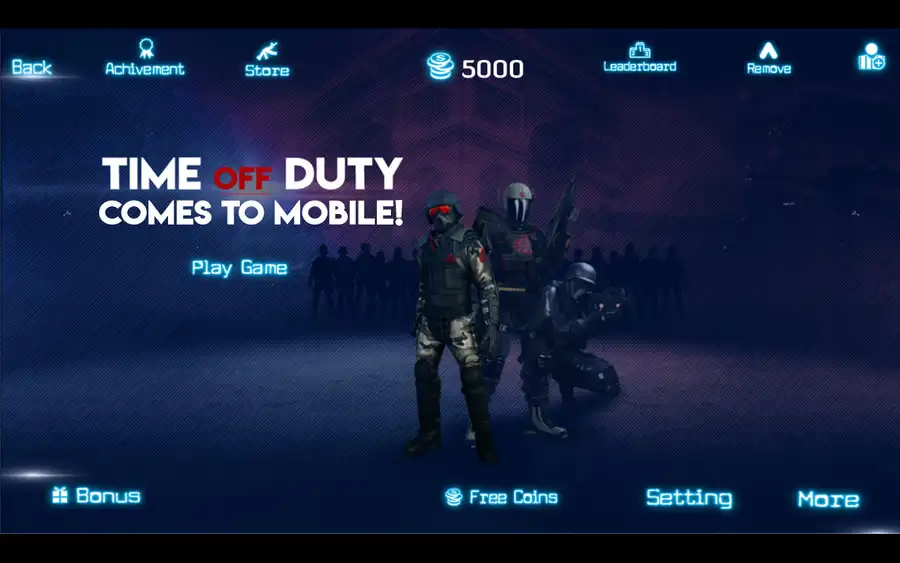 Time Off Duty SellUnitySourceCode screenshot 2